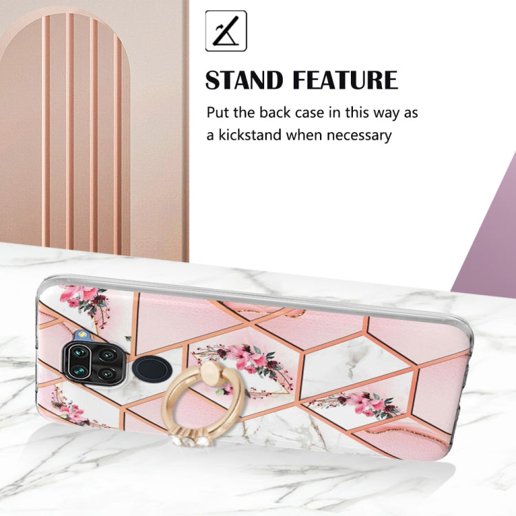 Splicing Marble Flower Pattern TPU Ring Holder Case, For Xiaomi Redmi Note 9 / 10X 4G, For Xiaomi Redmi Note 11 5G Chinese, For Xiaomi Redmi Note 11 Pro 5G / 4G Foreign, For Xiaomi Redmi Note 11 Pro / Note 11 Pro+                                       ...