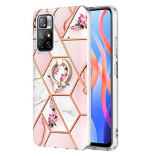 Load image into Gallery viewer, Splicing Marble Flower Pattern TPU Ring Holder Case, For Xiaomi Redmi Note 9 / 10X 4G, For Xiaomi Redmi Note 11 5G Chinese, For Xiaomi Redmi Note 11 Pro 5G / 4G Foreign, For Xiaomi Redmi Note 11 Pro / Note 11 Pro+                                       ...
