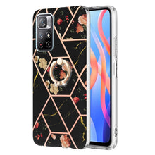 Load image into Gallery viewer, Splicing Marble Flower Pattern TPU Ring Holder Case, For Xiaomi Redmi Note 9 / 10X 4G, For Xiaomi Redmi Note 11 5G Chinese, For Xiaomi Redmi Note 11 Pro 5G / 4G Foreign, For Xiaomi Redmi Note 11 Pro / Note 11 Pro+                                       ...
