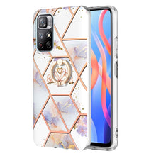 Load image into Gallery viewer, Splicing Marble Flower Pattern TPU Ring Holder Case, For Xiaomi Redmi Note 9 / 10X 4G, For Xiaomi Redmi Note 11 5G Chinese, For Xiaomi Redmi Note 11 Pro 5G / 4G Foreign, For Xiaomi Redmi Note 11 Pro / Note 11 Pro+                                       ...