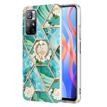Load image into Gallery viewer, Splicing Marble Flower Pattern TPU Ring Holder Case, For Xiaomi Redmi Note 9 / 10X 4G, For Xiaomi Redmi Note 11 5G Chinese, For Xiaomi Redmi Note 11 Pro 5G / 4G Foreign, For Xiaomi Redmi Note 11 Pro / Note 11 Pro+                                       ...