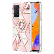 Load image into Gallery viewer, Splicing Marble Flower Pattern TPU Ring Holder Case, For Xiaomi Redmi Note 9 / 10X 4G, For Xiaomi Redmi Note 11 5G Chinese, For Xiaomi Redmi Note 11 Pro 5G / 4G Foreign, For Xiaomi Redmi Note 11 Pro / Note 11 Pro+                                       ...