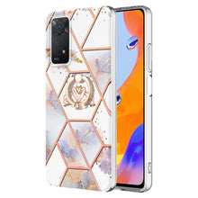 Load image into Gallery viewer, Splicing Marble Flower Pattern TPU Ring Holder Case, For Xiaomi Redmi Note 9 / 10X 4G, For Xiaomi Redmi Note 11 5G Chinese, For Xiaomi Redmi Note 11 Pro 5G / 4G Foreign, For Xiaomi Redmi Note 11 Pro / Note 11 Pro+                                       ...