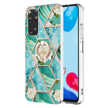Load image into Gallery viewer, Splicing Marble Flower Pattern TPU Ring Holder Case, For Xiaomi Redmi Note 9 / 10X 4G, For Xiaomi Redmi Note 11 5G Chinese, For Xiaomi Redmi Note 11 Pro 5G / 4G Foreign, For Xiaomi Redmi Note 11 Pro / Note 11 Pro+                                       ...