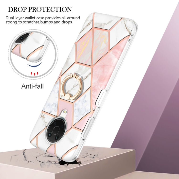 Splicing Marble Pattern Dual-side IMD TPU Ring Holder Case, For Nokia G20 / G10, For Nokia G21 / G11, For OPPO Realme 9 Pro+ 5G, For OPPO Realme 9 Pro 5G, For OPPO Realme 9i / A36 / A96 4G, For Xiaomi Redmi Note 11 5G Chinese                           ...