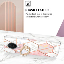 Load image into Gallery viewer, Splicing Marble Pattern Dual-side IMD TPU Ring Holder Case, For Nokia G20 / G10, For Nokia G21 / G11, For OPPO Realme 9 Pro+ 5G, For OPPO Realme 9 Pro 5G, For OPPO Realme 9i / A36 / A96 4G, For Xiaomi Redmi Note 11 5G Chinese                           ...