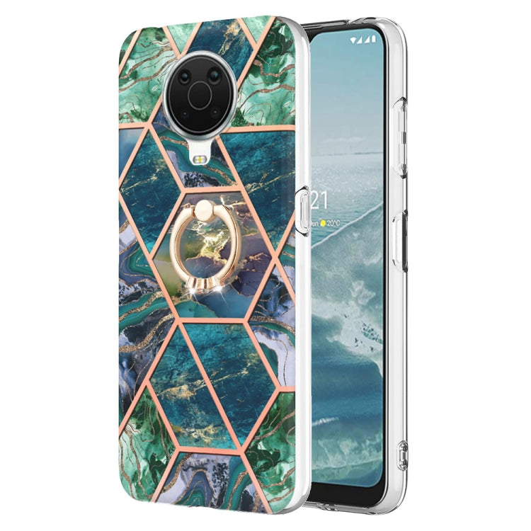 Splicing Marble Pattern Dual-side IMD TPU Ring Holder Case, For Nokia G20 / G10, For Nokia G21 / G11, For OPPO Realme 9 Pro+ 5G, For OPPO Realme 9 Pro 5G, For OPPO Realme 9i / A36 / A96 4G, For Xiaomi Redmi Note 11 5G Chinese                           ...