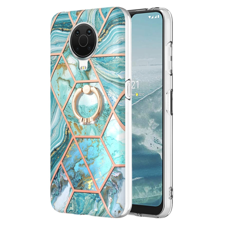 Splicing Marble Pattern Dual-side IMD TPU Ring Holder Case, For Nokia G20 / G10, For Nokia G21 / G11, For OPPO Realme 9 Pro+ 5G, For OPPO Realme 9 Pro 5G, For OPPO Realme 9i / A36 / A96 4G, For Xiaomi Redmi Note 11 5G Chinese                           ...