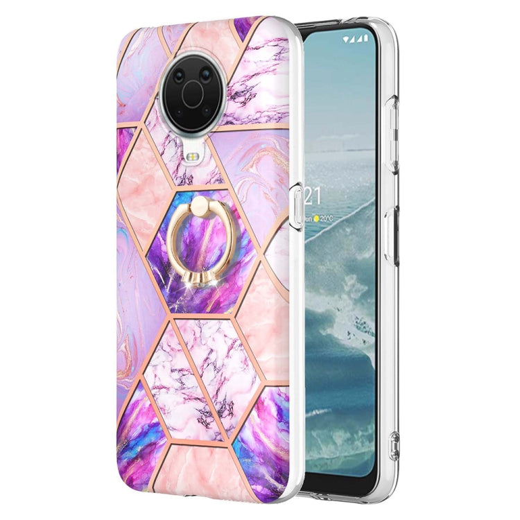 Splicing Marble Pattern Dual-side IMD TPU Ring Holder Case, For Nokia G20 / G10, For Nokia G21 / G11, For OPPO Realme 9 Pro+ 5G, For OPPO Realme 9 Pro 5G, For OPPO Realme 9i / A36 / A96 4G, For Xiaomi Redmi Note 11 5G Chinese                           ...