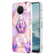 Load image into Gallery viewer, Splicing Marble Pattern Dual-side IMD TPU Ring Holder Case, For Nokia G20 / G10, For Nokia G21 / G11, For OPPO Realme 9 Pro+ 5G, For OPPO Realme 9 Pro 5G, For OPPO Realme 9i / A36 / A96 4G, For Xiaomi Redmi Note 11 5G Chinese                           ...