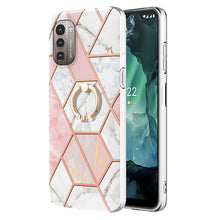 Load image into Gallery viewer, Splicing Marble Pattern Dual-side IMD TPU Ring Holder Case, For Nokia G20 / G10, For Nokia G21 / G11, For OPPO Realme 9 Pro+ 5G, For OPPO Realme 9 Pro 5G, For OPPO Realme 9i / A36 / A96 4G, For Xiaomi Redmi Note 11 5G Chinese                           ...