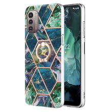 Load image into Gallery viewer, Splicing Marble Pattern Dual-side IMD TPU Ring Holder Case, For Nokia G20 / G10, For Nokia G21 / G11, For OPPO Realme 9 Pro+ 5G, For OPPO Realme 9 Pro 5G, For OPPO Realme 9i / A36 / A96 4G, For Xiaomi Redmi Note 11 5G Chinese                           ...