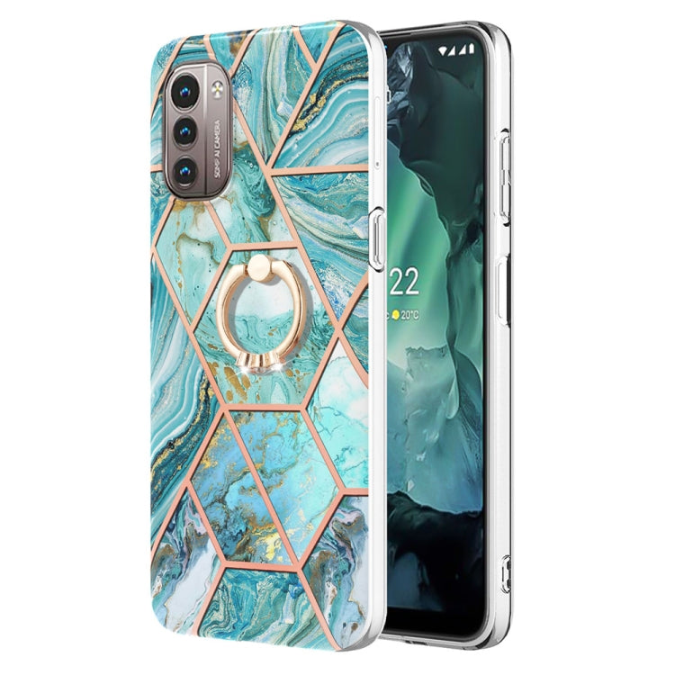 Splicing Marble Pattern Dual-side IMD TPU Ring Holder Case, For Nokia G20 / G10, For Nokia G21 / G11, For OPPO Realme 9 Pro+ 5G, For OPPO Realme 9 Pro 5G, For OPPO Realme 9i / A36 / A96 4G, For Xiaomi Redmi Note 11 5G Chinese                           ...