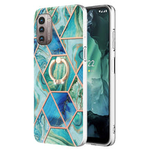 Load image into Gallery viewer, Splicing Marble Pattern Dual-side IMD TPU Ring Holder Case, For Nokia G20 / G10, For Nokia G21 / G11, For OPPO Realme 9 Pro+ 5G, For OPPO Realme 9 Pro 5G, For OPPO Realme 9i / A36 / A96 4G, For Xiaomi Redmi Note 11 5G Chinese                           ...