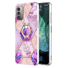 Load image into Gallery viewer, Splicing Marble Pattern Dual-side IMD TPU Ring Holder Case, For Nokia G20 / G10, For Nokia G21 / G11, For OPPO Realme 9 Pro+ 5G, For OPPO Realme 9 Pro 5G, For OPPO Realme 9i / A36 / A96 4G, For Xiaomi Redmi Note 11 5G Chinese                           ...