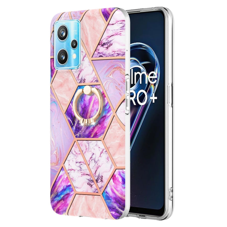 Splicing Marble Pattern Dual-side IMD TPU Ring Holder Case, For Nokia G20 / G10, For Nokia G21 / G11, For OPPO Realme 9 Pro+ 5G, For OPPO Realme 9 Pro 5G, For OPPO Realme 9i / A36 / A96 4G, For Xiaomi Redmi Note 11 5G Chinese                           ...