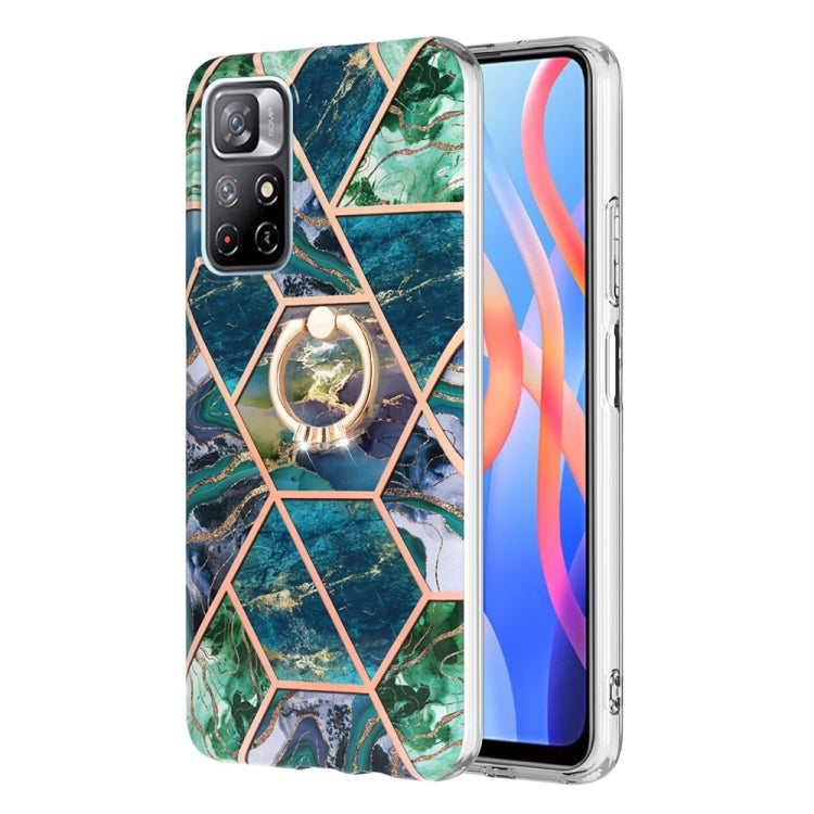 Splicing Marble Pattern Dual-side IMD TPU Ring Holder Case, For Nokia G20 / G10, For Nokia G21 / G11, For OPPO Realme 9 Pro+ 5G, For OPPO Realme 9 Pro 5G, For OPPO Realme 9i / A36 / A96 4G, For Xiaomi Redmi Note 11 5G Chinese                           ...