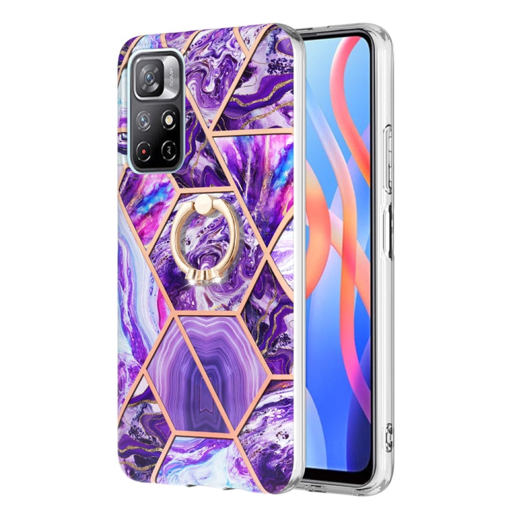 Splicing Marble Pattern Dual-side IMD TPU Ring Holder Case, For Nokia G20 / G10, For Nokia G21 / G11, For OPPO Realme 9 Pro+ 5G, For OPPO Realme 9 Pro 5G, For OPPO Realme 9i / A36 / A96 4G, For Xiaomi Redmi Note 11 5G Chinese                           ...