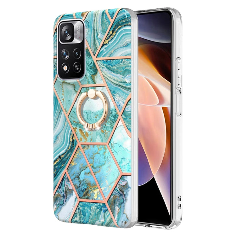 Splicing Marble Pattern Dual-side IMD TPU Ring Holder Case, For Nokia G20 / G10, For Nokia G21 / G11, For OPPO Realme 9 Pro+ 5G, For OPPO Realme 9 Pro 5G, For OPPO Realme 9i / A36 / A96 4G, For Xiaomi Redmi Note 11 5G Chinese                           ...