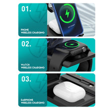 Load image into Gallery viewer, D2 15W Max 6 in 1 Multifunction Fast Wireless Charger Holder
