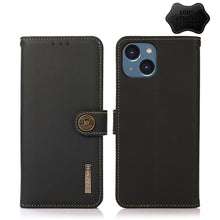 Load image into Gallery viewer, KHAZNEH Custer Genuine Leather RFID Phone Case, For iPhone 14 Plus, For iPhone 14 Pro Max, For iPhone 14 Pro, For iPhone 14