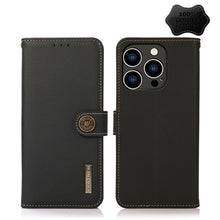 Load image into Gallery viewer, KHAZNEH Custer Genuine Leather RFID Phone Case, For iPhone 14 Plus, For iPhone 14 Pro Max, For iPhone 14 Pro, For iPhone 14