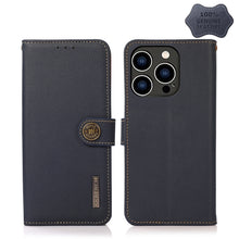 Load image into Gallery viewer, KHAZNEH Custer Genuine Leather RFID Phone Case, For iPhone 14 Plus, For iPhone 14 Pro Max, For iPhone 14 Pro, For iPhone 14