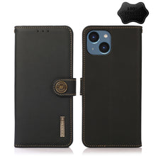 Load image into Gallery viewer, KHAZNEH Custer Genuine Leather RFID Phone Case, For iPhone 14 Plus, For iPhone 14 Pro Max, For iPhone 14 Pro, For iPhone 14
