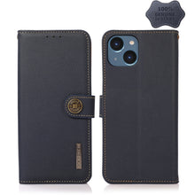 Load image into Gallery viewer, KHAZNEH Custer Genuine Leather RFID Phone Case, For iPhone 14 Plus, For iPhone 14 Pro Max, For iPhone 14 Pro, For iPhone 14