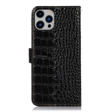 Load image into Gallery viewer, Crocodile Top Layer Cowhide Leather Phone Case, For iPhone 14 Plus, For iPhone 14 Pro Max, For iPhone 14 Pro, For iPhone 14