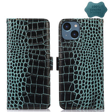 Load image into Gallery viewer, Crocodile Top Layer Cowhide Leather Phone Case, For iPhone 14 Plus, For iPhone 14 Pro Max, For iPhone 14 Pro, For iPhone 14