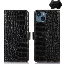 Load image into Gallery viewer, Crocodile Top Layer Cowhide Leather Phone Case, For iPhone 14 Plus, For iPhone 14 Pro Max, For iPhone 14 Pro, For iPhone 14