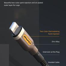 Load image into Gallery viewer, awei CL-125L Type-C / USB-C to 8 Pin Fast Charging Data Cable, Length: 1m