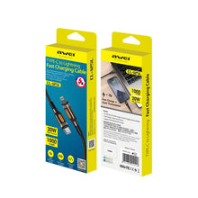 Load image into Gallery viewer, awei CL-125L Type-C / USB-C to 8 Pin Fast Charging Data Cable, Length: 1m