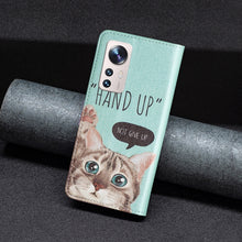 Load image into Gallery viewer, Invisible Magnetic Painted Leather Phone Case, For Xiaomi 12 Lite