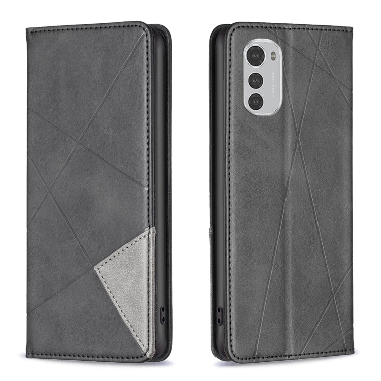 Prismatic Invisible Magnetic Leather Phone Case, For Motorola Moto E32 4G / Moto E32s, For Xiaomi 12 Lite