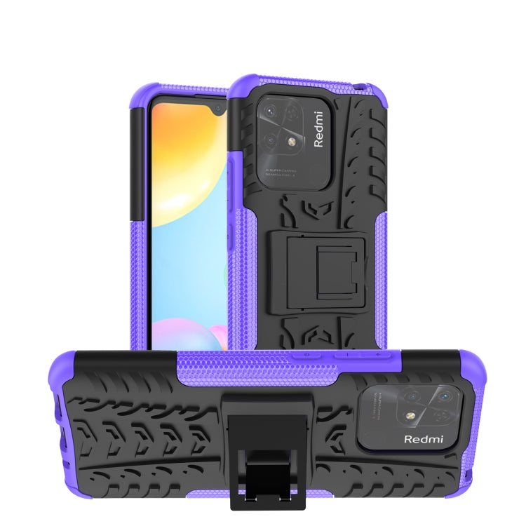 Tire Texture TPU + PC Phone Case with Holder, For Xiaomi Redmi 10C 4G global, For Motorola Moto G 5G 2022, For OPPO Realme 9i, For Xiaomi Redmi Note 11E 5G