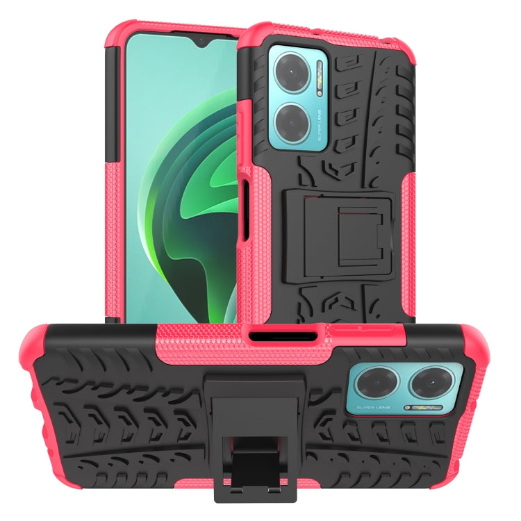 Tire Texture TPU + PC Phone Case with Holder, For Xiaomi Redmi 10C 4G global, For Motorola Moto G 5G 2022, For OPPO Realme 9i, For Xiaomi Redmi Note 11E 5G