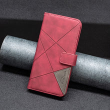 Load image into Gallery viewer, Magnetic Buckle Rhombus Texture Leather Phone Case, For Motorola Moto E32 4G, For Xiaomi 12 Lite