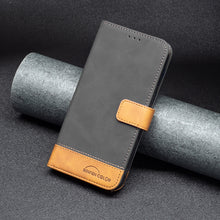 Load image into Gallery viewer, BF11 Color Matching Skin Feel Leather Phone Case, For Motorola Moto E32 4G, For Xiaomi 12 Lite