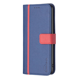 Color Matching Cross Texture Leather Phone Case, For Motorola Moto E32 4G, For Xiaomi 12 Lite