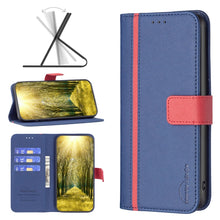 Load image into Gallery viewer, Color Matching Cross Texture Leather Phone Case, For Motorola Moto E32 4G, For Xiaomi 12 Lite