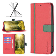Load image into Gallery viewer, Color Matching Cross Texture Leather Phone Case, For Motorola Moto E32 4G, For Xiaomi 12 Lite