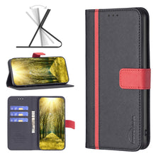 Load image into Gallery viewer, Color Matching Cross Texture Leather Phone Case, For Motorola Moto E32 4G, For Xiaomi 12 Lite