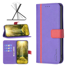 Load image into Gallery viewer, Color Matching Cross Texture Leather Phone Case, For Motorola Moto E32 4G, For Xiaomi 12 Lite