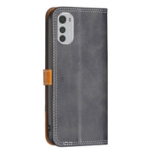 Load image into Gallery viewer, Color Matching Double Sewing Thread Leather Phone Case, For Motorola Moto E32 4G, For Xiaomi 12 Lite
