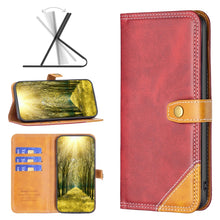 Load image into Gallery viewer, Color Matching Double Sewing Thread Leather Phone Case, For Motorola Moto E32 4G, For Xiaomi 12 Lite