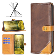 Load image into Gallery viewer, Color Matching Double Sewing Thread Leather Phone Case, For Motorola Moto E32 4G, For Xiaomi 12 Lite