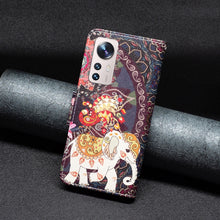 Load image into Gallery viewer, Colored Drawing Leather Phone Case, For Xiaomi 12 Lite