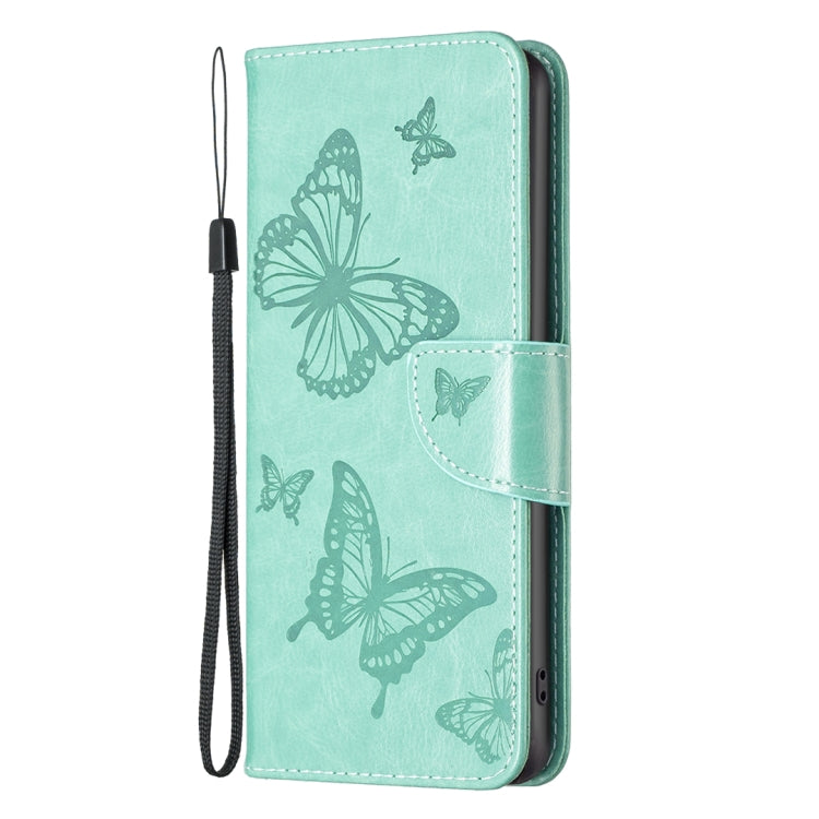 Two Butterflies Embossing Leather Phone Case, For Xiaomi 12 Lite